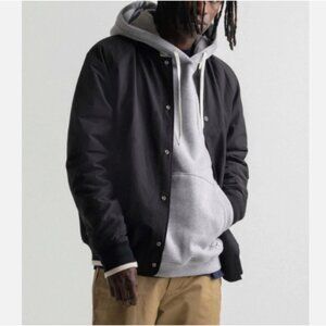 Herschel Supply Co Varsity Bomber Jacket Black Unisex XS